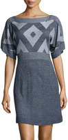 Thumbnail for your product : BCBGMAXAZRIA Geo Intarsia Sweaterdress, Midnight