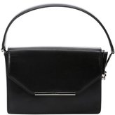 Thumbnail for your product : Ferragamo black leather 'Alizee' plate detail convertible shoulder bag