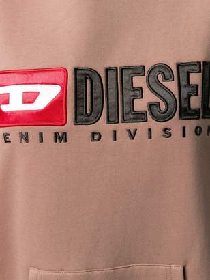 Diesel hooded logo dress
