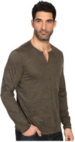Thumbnail for your product : John Varvatos Long Sleeve Eyelet Knit Henley w/ Vertical Pickstitch Details K2077S3B