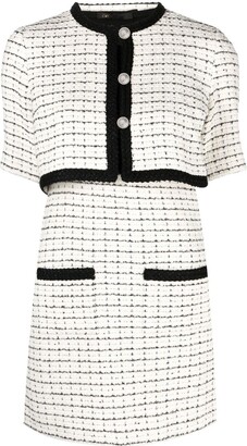 Short Sleeve Tweed Dress | ShopStyle