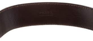 Prada Leather Buckle Belt