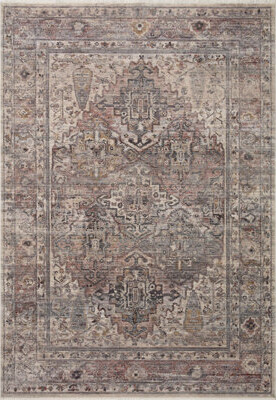 Loloi Rugs Loloi Lyra Sunset / Silver Area Rug