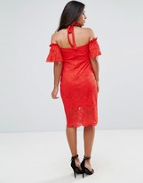 Thumbnail for your product : Hope & Ivy Maternity Bardot Lace Dress