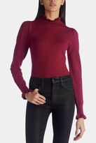 Thumbnail for your product : CeCe Mock Neck Ruffle Cuff Sweater
