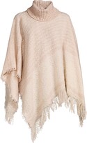 Thumbnail for your product : Nine West Stripe Boucle Turtleneck Poncho