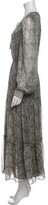 Thumbnail for your product : Walter Baker Animal Print Long Dress w/ Tags Grey