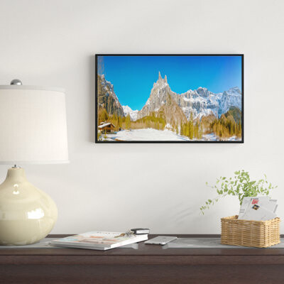 'Sixt Fer a Cheval Panoramic View' Framed Photographic Print on Wrapped Canvas