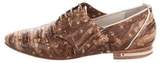 Thumbnail for your product : Freda Salvador Embossed Lace-Up Oxfords