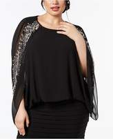 Thumbnail for your product : Betsy & Adam Plus Size Embellished Blouson Dress