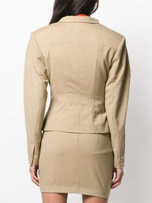 Situationist hook detailed tailored blazer