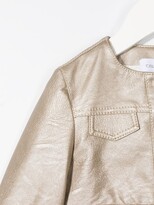 Thumbnail for your product : Colorichiari Metallic Faux-Leather Jacket