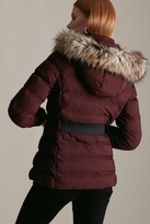 Thumbnail for your product : Karen Millen Belted Padded Faux Fur Short Hooded Coat