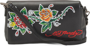 TJMAXX Foldover Crossbody With Flower Detail For Women, Leather