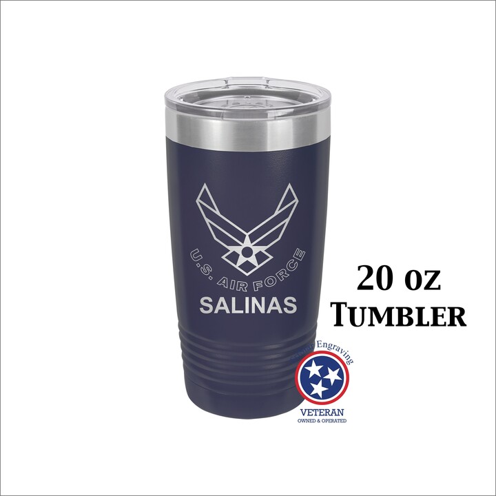 USAF Bottle Cooler-Insulated Stainless Steel Air Force Can Cooler