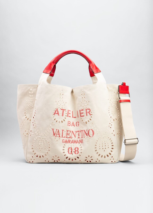 Valentino Garavani Atelier 08 Edition Laser-Cut Tote Bag - ShopStyle