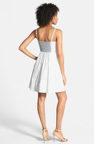 Thumbnail for your product : Maia Keyhole Detail Cotton Poplin Fit & Flare Dress