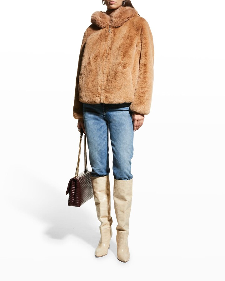 faux fur sweater jacket