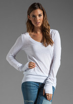 Thumbnail for your product : LAmade Slub Jersey Long Sleeve V Top