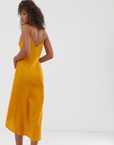 Thumbnail for your product : Asos Tall ASOS DESIGN Tall cami wrap maxi dress with button detail