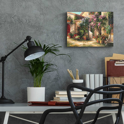 Red Barrel Studio Garden Courtyard by ArtFronckowiak - Unframed Print