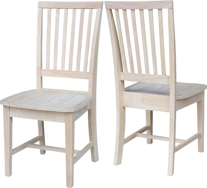 IC INTERNATIONAL CONCEPTS Set of 2 Mission Side Chairs 39.2\