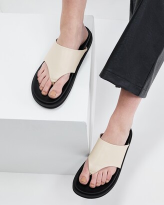 Mae Women's Neutrals Flat Sandals - Sonda - Size 41 at The Iconic