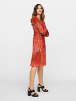 Thumbnail for your product : Diane von Furstenberg Andrea Eco-Crepe Long-Sleeve Dress