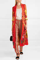 Thumbnail for your product : Etro Printed Jacquard Coat - Red