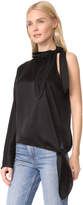 Thumbnail for your product : Diane von Furstenberg One Shoulder Knotted Blouse