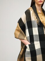 Thumbnail for your product : Burberry Mega Wool & Cashmere Check Pocket Stole