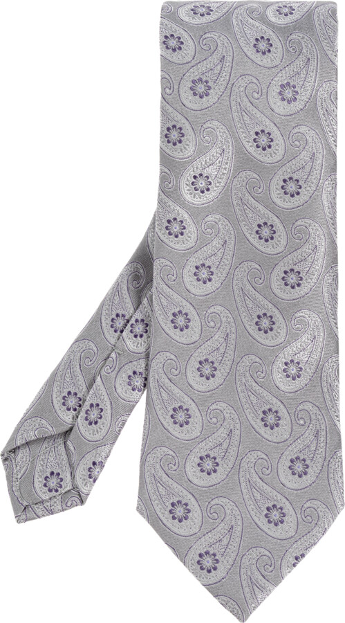 Etro Silk Tie  - Grey