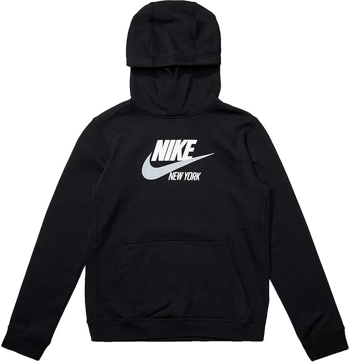 Kids) ShopStyle (Big (Black) NY Club Fleece Kids NSW Clothing - Nike Hoodie Boy\'s