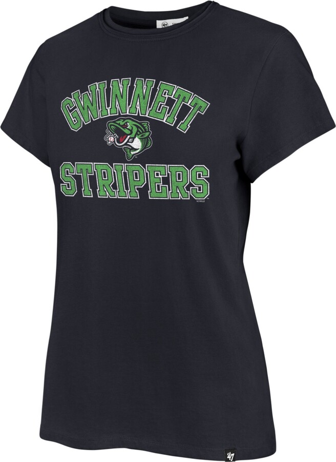 '47 Women's Gwinnett Stripers Navy Wayland Franklin T-Shirt, Small, Blue