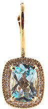 Getana & Co. 2 Stone 6mm Peridot Diamond Earring 3 Prong Color Stone 02195 $558