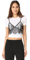 Thumbnail for your product : re:named Lace Cami Overlay Top