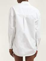 Thumbnail for your product : Alexandre Vauthier Crystal Embellished Cotton Poplin Shirt - Womens - White