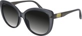 Thumbnail for your product : Gucci 57mm Gradient Cat Eye Sunglasses
