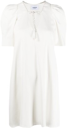 Dondup Puff-Sleeve Mini Dress