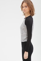 Thumbnail for your product : Forever 21 Heathered Slub Knit Raglan Tee