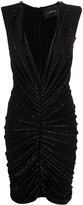 Thumbnail for your product : John Richmond Ruched Studded Jersey Dress