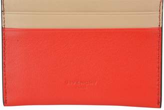 Givenchy 2g Bicolor Leather Cards Holder