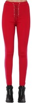Thumbnail for your product : Unravel Band Lace Up Skinny Tech Viscose Pants