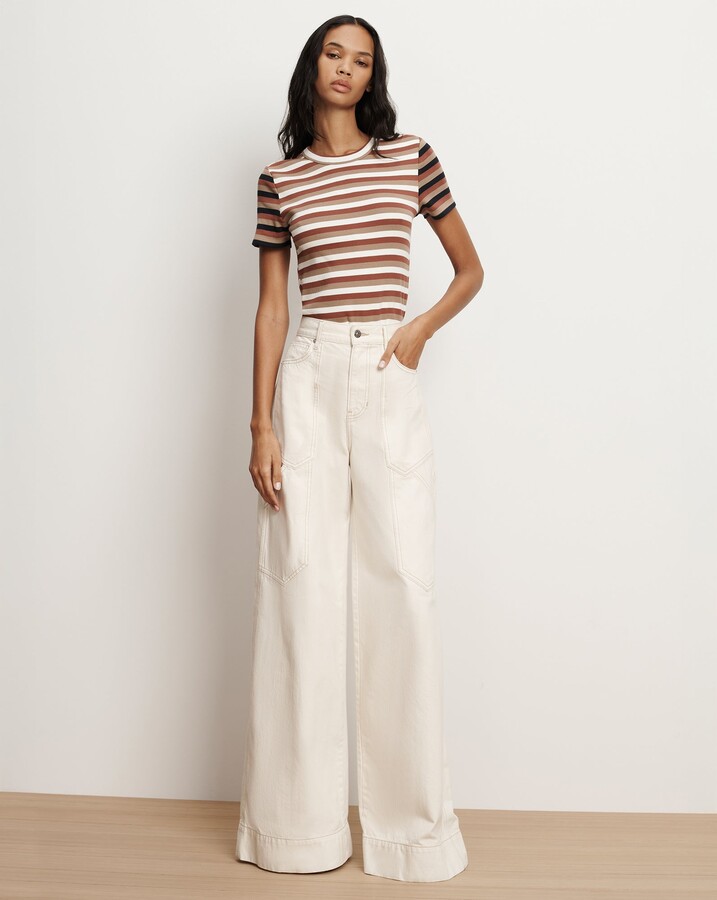 Veronica Beard Freddy Wide-Leg Cargo Jean