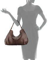 Thumbnail for your product : Bottega Veneta Cervo Open Woven Shoulder Bag, Dark Brown