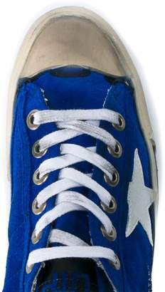 Golden Goose Blue V-Star 2 Suede sneakers