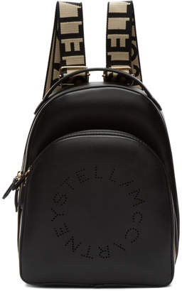 Stella McCartney Black Logo Backpack