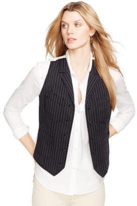 Lauren Ralph Lauren Ralph Pinstriped Cotton Vest