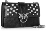 Thumbnail for your product : Pinko Love Leather Pearls Shoulder Bag