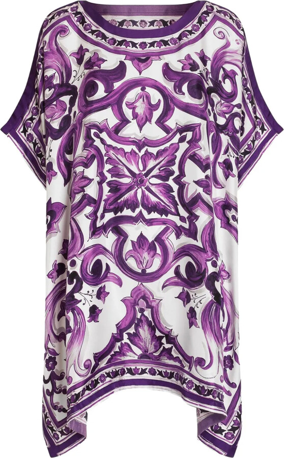 Dolce & Gabbana Graphic-Print Mini Dress